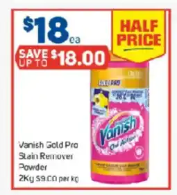 Foodland Vanish Gold Pro Stain Remover Powder offer