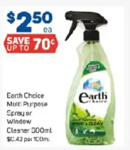 Foodland Earth Chcice Multi Purpose Spray or Window Cleaner offer