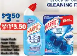 Foodland Harpic Fresh Power Toilet Cleaner or in Bowl Todel offer