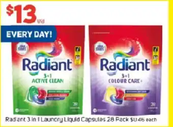 Foodland Radiant 3 in 1 Laundry Liquid Capsules offer