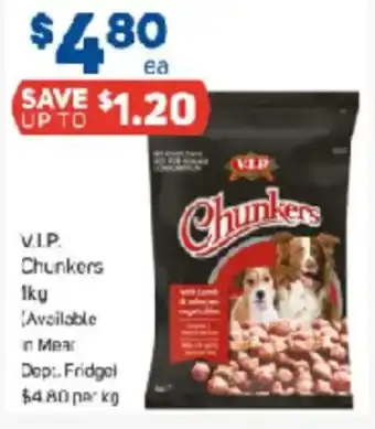 Foodland V.I.P. Chunkers  in Meat Dep Fridgel offer