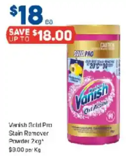 Foodland Vanish Gold Pro Stain Remover Powder offer