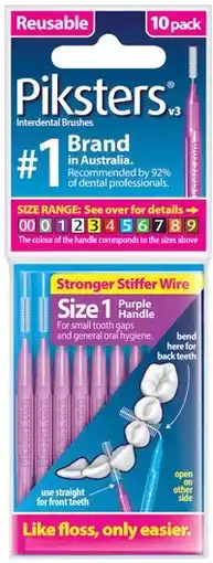 Discount Drug Stores Piksters Interdental Brushes Size 1 10 Pack offer