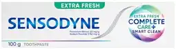 Discount Drug Stores Sensodyne Extra Fresh Complete Care + Smart Clean Toothpaste 100g offer