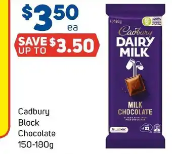 Foodland Cadbury Block Chocolate offer