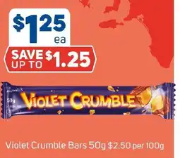 Foodland Violet Crumble Bars offer