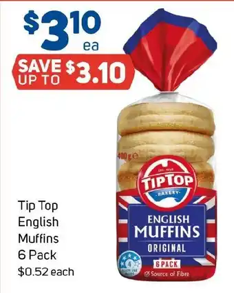 Foodland Tip Top English Muffins offer