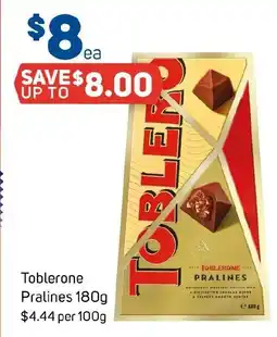 Foodland Toblerone Pralines offer