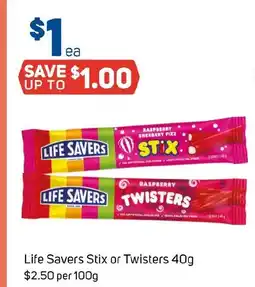 Foodland Life Savers Stix or Twisters offer