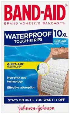 Discount Drug Stores Band-Aid Waterproof Tough- Strips Extra Large 10 Pack offer