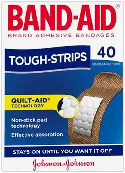 Discount Drug Stores Band-Aid Tough-Strips 40 Pack offer