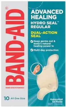 Discount Drug Stores Band-Aid Advanced Healing Regular Gel Plasters 10 Pack offer