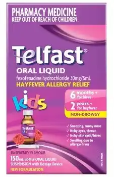 Discount Drug Stores Telfast Kids Oral Liquid Paraben Free 150mL offer