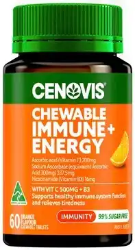 Discount Drug Stores Cenovis Chewable Immune + Energy 60 Tablets offer