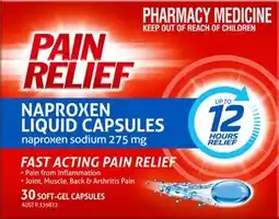 Discount Drug Stores Pain Relief Naproxen Liquid Capsules 30 Pack offer