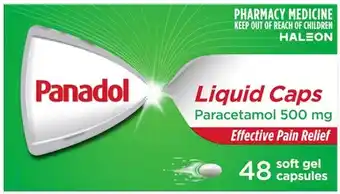 Discount Drug Stores Panadol Liquid Caps 48 Soft Gel Capsules offer