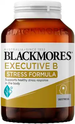 Discount Drug Stores Blackmores Executive B Stress Formula 160 Tablets offer