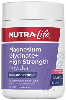 Discount Drug Stores Nutra-Life Magnesium Glycinate+ High Strength Powder 180g offer