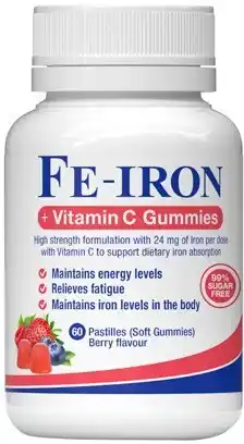 Discount Drug Stores FE-IRON + Vitamin C Gummies 60 Pastilles offer