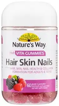 Discount Drug Stores Nature’s Way Adult Vita Gummies Hair Skin Nails 60 Pastilles offer