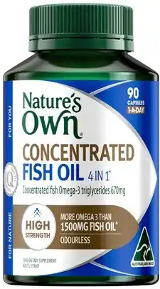 Discount Drug Stores Nature’s Own Concentrated Fish Oil 4 In 1 90 Capsules offer