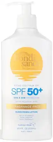 Discount Drug Stores Bondi Sands Sunscreen Lotion Fragrance Free SPF 50+ 500mL offer