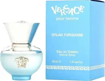 Discount Drug Stores Versace Dylan Turquoise Pour Femme EDT Spray 30mL offer