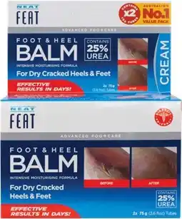 Discount Drug Stores Neat Feat Foot & Heel Balm Value Pack 2 x 75g offer