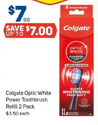 Foodland Colgate Optic White Power Toothbrush Refill offer