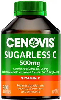 Discount Drug Stores Cenovis Sugarless Vitamin C 500mg 300 Chewable Tablets offer