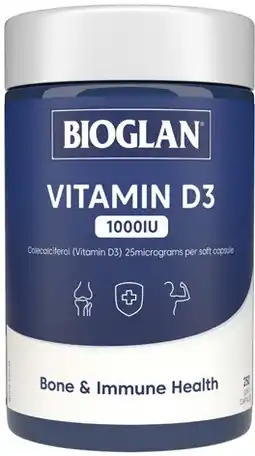 Discount Drug Stores Bioglan Vitamin D3 1000IU 250 Capsules offer