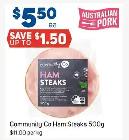 Foodland Community Co Ham Steaks offer