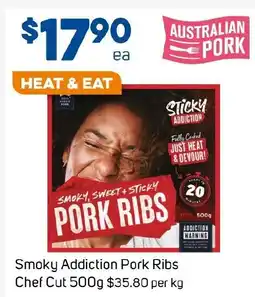 Foodland Smoky Addiction Pork Ribs Chef Cut offer