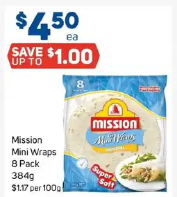 Foodland Mission Mini Wraps offer