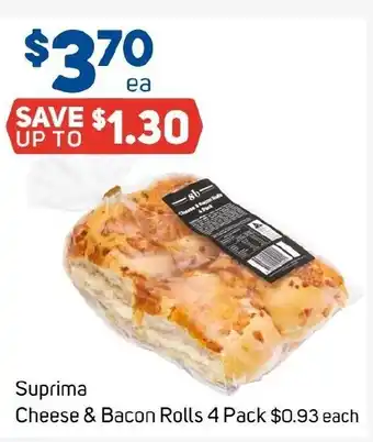 Foodland Suprima Cheese & Bacon Rolls offer