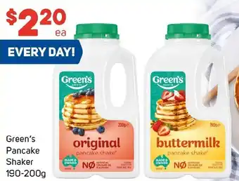 Foodland Green's Pancake Shaker offer