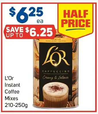 Foodland L'Or Instant Coffee Mixes offer