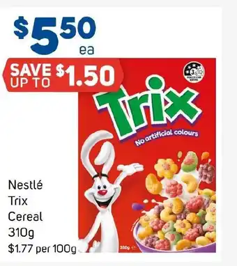 Foodland Nestlé Trix Cereal offer