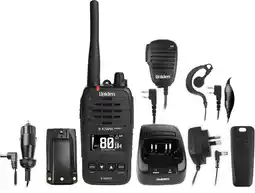 Opposite Lock Uniden 5W Waterproof Smart UHF Handheld Radio with Oled Display offer