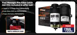 Opposite Lock Fuel Manager Pre-Filter Catch Can Kits offer