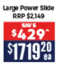 Opposite Lock Large Power Slide RRP offer