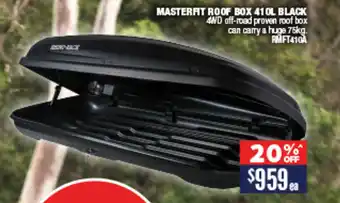 Opposite Lock MASTERAT ROOF BOX 41OL BLACK 4WD offer