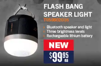 Opposite Lock FLASH BANG SPEAKER LIGHT offer