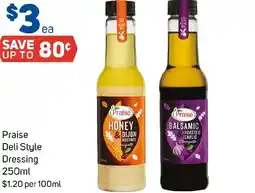 Foodland Praise BALSAMIC ROASTED GARLIC Vinaigretts offer