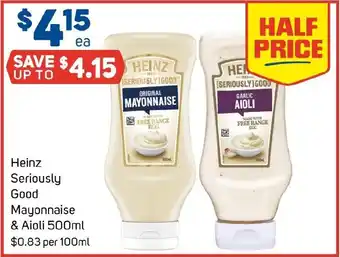 Foodland Heinz Seriously Good Mayonnaise offer