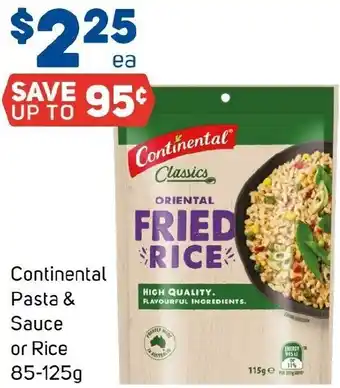 Foodland Continental Pasta & Sauce or Rice offer