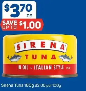 Foodland Sirena Tuna offer