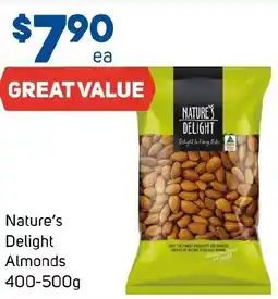 Foodland Nature's Delight Almonds offer