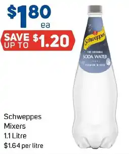 Foodland Schweppes Mixersitre offer