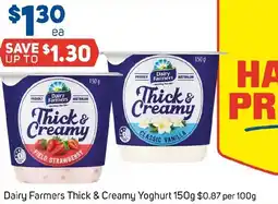 Foodland Dairy Farmers Thick & Creamy Yoghurt offer